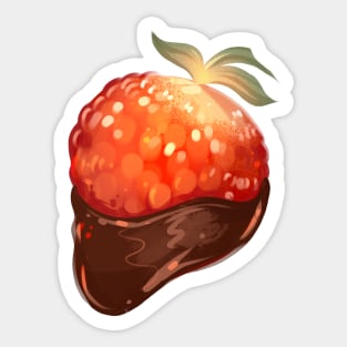 Chocolate Dipped Strawberry Sticker